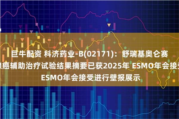 巨牛配资 科济药业-B(02171):舒瑞基奥仑赛注射液用于胰腺癌辅助治疗试验结果摘要已获2025年 ESMO年会接受进行壁报展示